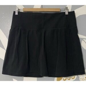 Athleta Salutation Stash Pocket 14.5" Skort Womens Large Black Tennis Pickleball